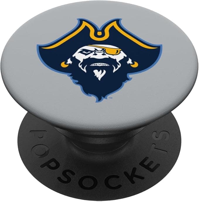 UMass Dartmouth Corsair | Official NCAA Merch | PPMASD01 PopSockets Adhesive PopGrip - Image 1