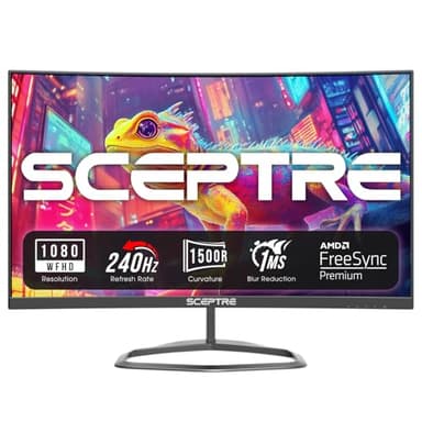 Sceptre New Curved 25-inch Gaming Monitor 240Hz 1500R HDMI x2 DP x2 Build-in Speakers 2025 - Image 3