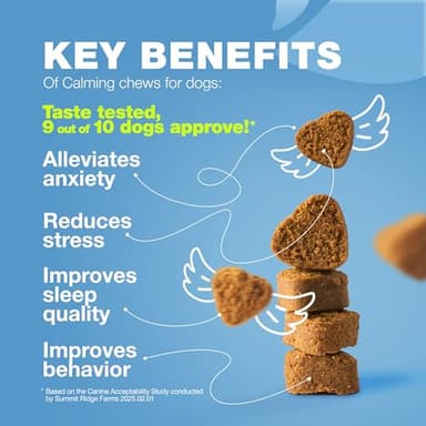 Hemp Calming Chews for Dogs - Dog Calming Treats - Anxiety Relief for Dogs with L-Theanine, Chamomile Extract, Valerian Root - Dog Anxiety Relief for Travel, Vet Visits, Thunderstorms, Nail Trimming - Image 3