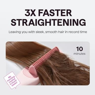 Wavytalk Pro Steam Hair Straightener Brush, Steamline Pro 3 in 1 Straightening Brush, Steam Reduces Damage, Nourishes Hair, and Expedites Straightening - Image 5