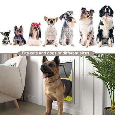 Extra Large Dog Door Replacement Flaps with Screws, Compatible with PetSafe Freedom Doggie Doors PAC 11-11040, Measures 13 1/8”x 24 7/8”, Flexible, Durable, BPA-Free, Weather Resistant Materials - Image 6