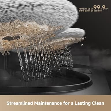 Mova V50 Ultra Complete Robot Vacuum and Mop Self-Cleaning, 24,000 Pa Suction, Liftable Navigation with Obstacle Overcoming and Warm Water Mopping with DuoSolution System Designed for Pets, Black - Image 8