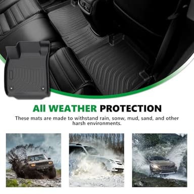 for Toyota 4runner Floor Mats 2003-2009,Car Mats for 4runner All Weather Floor Mats Cargo Liner Accessories Car Mat 2003 2004 2005 2006 2007 2008 2009 - Image 6