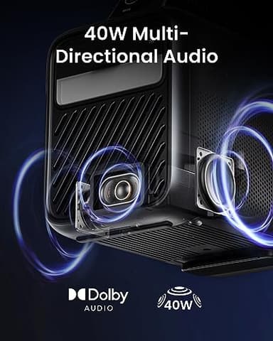 NEBULA Mars 3 Outdoor Portable Projector, 1000 ANSI Lumens, AI-Powered Image, Built-In Battery with 5 Hour Playtime, Android TV, 200 Inch Home Theater, for Backyard, Office and Business, and Camping - Image 6