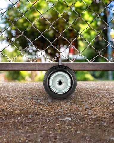CO-Z 6" Heavy Duty Sliding Gate Wheel for Metal Tube Gate, 600 lb Capacity Chain Link Fence Gate Wheel, Undermount Rolling Sliding Gate Double Wheels, 1Pc - Image 7