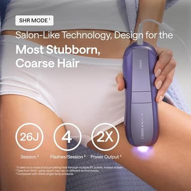 Ulike Air 10 IPL Hair Removal Device Set, Laser Hair Removal for Women and Men, Featured With Dual-Light, SkinSensor, SHR Mode*, 65°F Ice-cooling For Nearly Painless Hair Removal, Gift for Smooth Skin - Image 3