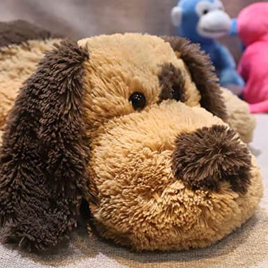 WEIGEDU Floppy Stuffed Dog Puppy Plush Toy, Huggable Beagle Labrador Retriever Stuffed Animal Dogs for Kids Girls Boys Baby Birthday Gift, 20 inch, Brown - Image 2