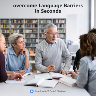 AI Translation Earbuds Real Time, 144 Language Translator Earbuds with APP Compatible with iOS & Android, Bluetooth Headphones Translating Device for Travel Business and Learning - Black - Image 8