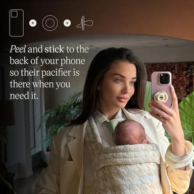 Tommee Tippee Limited Edition StayPut Pocket, Includes Ultra-Light StayPut Pacifier and Microwave Sterilizer Case, BPA-Free Silicone, 0-6 Months, Grape and Blush - Image 5