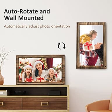 16 Inch Large Digital Picture Frame, Canupdog Digital Photo Frame with 32GB Storage Wall Mountable, Auto-Rotate, Motion Sensor Share Photo Video via App - Image 6