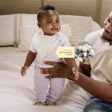 Burt's Bees Baby Unisex Baby Bodysuits 100% Organic Cotton Infant Gender Neutral Short Sleeve One Piece Outfit, NB - 24M - Image 4