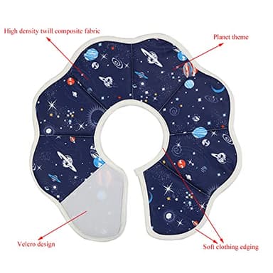 QIYADIN Soft Cat Cone, Adjustable Pet Recovery Collar After Surgery to Prevent Licking Wound, Protective Cat Neck Cone, Comfortable Pet Elizabethan Collar for Cats Kittens and Puppies (Small) - Image 2