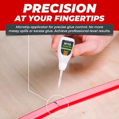 Y'allCanDiy Super Glue for Plastic 20g (0.7 oz) – Cyanoacrylate Based Heavy Duty CA Glue for Legos, Miniatures, PLA, 3D Printing, Toys, ABS, PVC, DIY Kits - Image 4