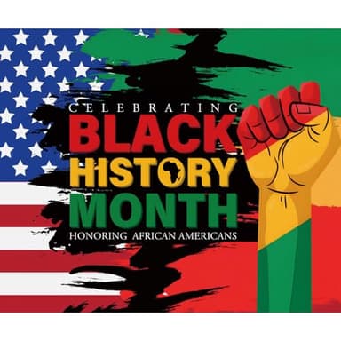 Canessioa Black History Month Backdrop Honoring African American Juneteenth African Black History Stars and Stripes American Famous People Party Decorations Banner 10x8ft - Image 2