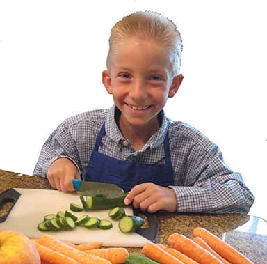 Beginner's Chef Knife for Kids (RUBY) w/Protective Safety Sheath/Parents #1 Choice for Safety & Design! Kid safe Children's First Chef Knife for Young Chefs - Image 2