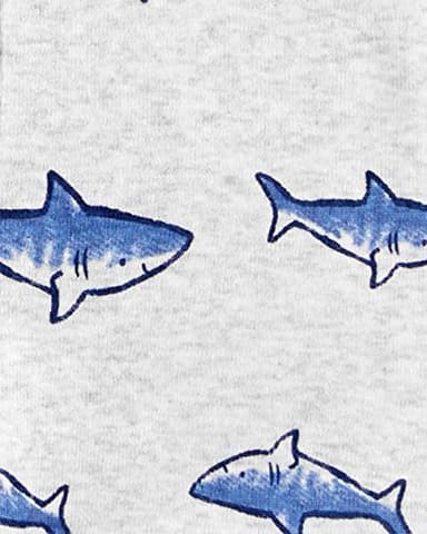 Simple Joys by Carter's unisex-baby Boys' 3-Pack Snap-Up Romper, Dinosaur/Rhino/Shark, 12 Months - Image 3