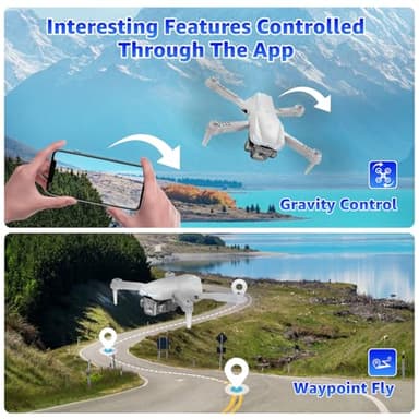 X-shop Drone with Camera for Kids & Adults, 1080P HD Mini FPV Drones with Altitude Hold, One-Key Take Off/Landing, Headless Mode, 360° Flips, Speed Adjustment, Toys Gifts for Boys Girls, Beginner - Image 6