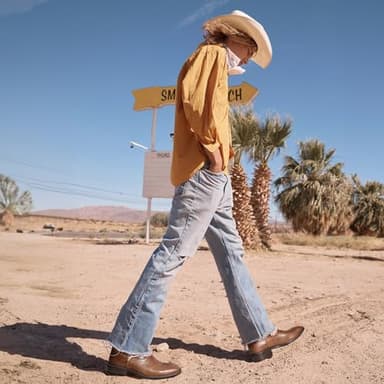 Lumeheel Cowboy Boots for Men - Western Square Toe Men's Brown Boots with Classic Embroidered, Slip on Chunky Heel for Spring Fall 10M - Image 5