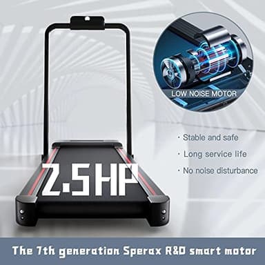 Sperax Treadmill,Walking Pad,Under Desk Treadmill,3 in 1 Folding Treadmills,Treadmills for Home,Black Red - Image 4