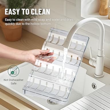 Water Bottle Organizer for Full Stanley 40 oz Tumbler with Handle, Cabinet Kitchen Pantry Organizers and Storage for Owala Stanley Cup Accessories Holder, Patented Stackable Tumbler Organizer Gifts - Image 9