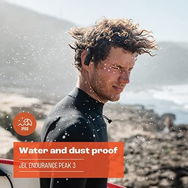 JBL Endurance Peak 3 - Dust and Water Proof (IP68) True Wireless Active Earbuds, Pure Bass Sound, Up to 50 Total Hours of Playback with Speed Charge, Ambient Aware & Talk Thru (Black) - Image 3