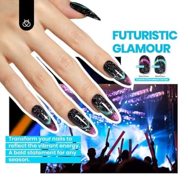 Beetles Cat Eye Gel Nail Polish Set - 36 Colors Red Purple Brown Green Burgundy Magnetic Christmas Gel Polish Kit Base Gel Glossy Matte Top Coat Magnet Soak off UV DIY Salon Nail Art Gift for Women - Image 3