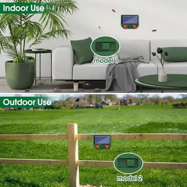 2 Pack Solar Ultrasonic Squirrel Repellent Outdoor, Waterproof Flash Lights Deterrent, Dog, Deer Repellent to Repel Wolves, Cat, Coyote, Raccoons, Hawks, Rabbit, Shunk, Snake, Animal Repeller for Yard - Image 4