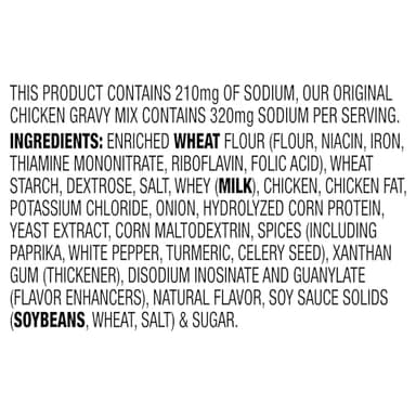 McCormick 30% Less Sodium Chicken Gravy Mix, 0.87 oz (Pack of 12) - Image 2