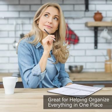 TREES Undated Weekly Planner, Weekly To Do List Notebook with Goal & Habit Tracker Organizer, A5 5.8"" x 8.0"" Weekly Planner Notebook with Spiral Binding for Men or Women, Black - Image 5