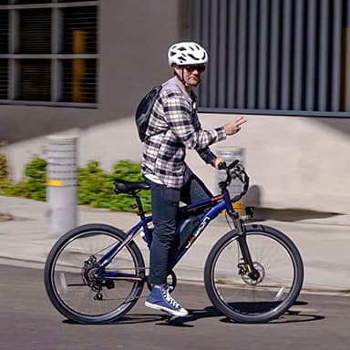 Jasion EB5 Electric Bike for Adults with Peak 750W Brushless Motor, 40Miles 20MPH Commuting Electric Mountain Bike with 360Wh Removable Battery, 7-Speed, 26" Tires and Front Fork Suspension - Image 9
