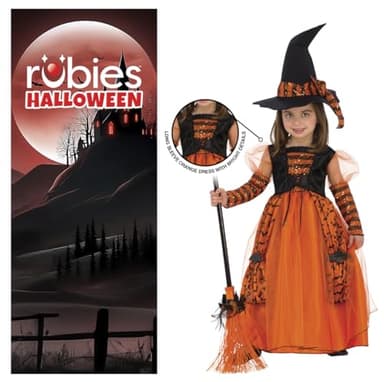 Rubies Girl's Witch Costume, Sparkle, Medium - Image 3