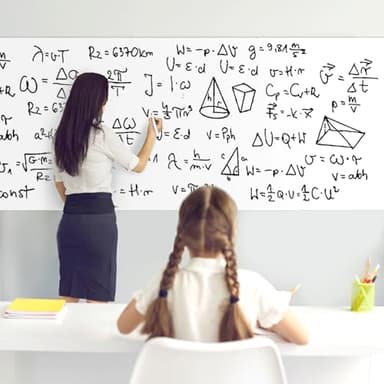 ZNCMRR 78.7"x17.7" Whiteboard Sticker for Wall White Board Contact Paper Dry Erase Wallpaper with 3 Markers Adhesive Poster Board Whiteboard for School Office Home Kids Drawing - Image 2