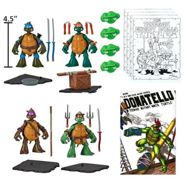 Teenage Mutant Ninja Turtles: Original Sketch Collector Figure with Comic Book by Playmates Toys - Image 4