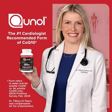 Qunol CoQ10 200mg Softgels, Ultra CoQ10 - Ultra High Absorption Coenzyme Q10 Supplements - Antioxidant Supplement for Vascular and Heart Health & Energy Production - 2 Month Supply - 60 Count - Image 8