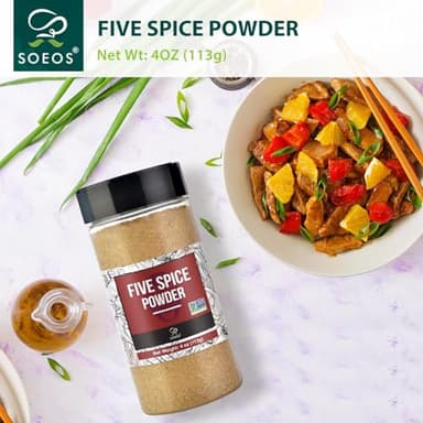 Soeos Chinese Five Spice 4 Ounce, Five Spice Powder, Five Spice Chinese Seasoning Non-GMO, Non-irradiated, No preservatives, No MSG - Image 5