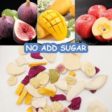 ONETANG Freeze-Dried Mixed Fruit, 12 Pack Single-Serve Pack, Non GMO, Kosher, No Add Sugar, Gluten free, Vegan, Holiday Gifts, Healthy Snack 0.35 Ounce - Image 3