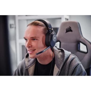 CORSAIR HS65 SURROUND Multiplatform Wired Gaming Headset – Dolby Atmos – SonarWorks SoundID – iCUE Compatible – PC, Mac, PS5, PS4, Xbox, Nintendo Switch, Mobile – Carbon - Image 9