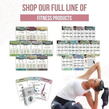 merka Yoga Cards Flashcard Deck - 50 Plastic Cards, One Size - 45 Asanas & Sanskrit Names - Yoga Gifts for Women - Image 6