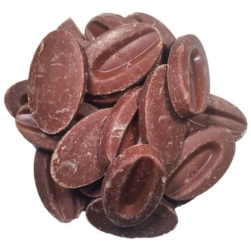 Valrhona 4658 Jivara 40% Milk Chocolate Baking Feves from OliveNation, Creamy Melting Discs - 1/2 lb - Image 1