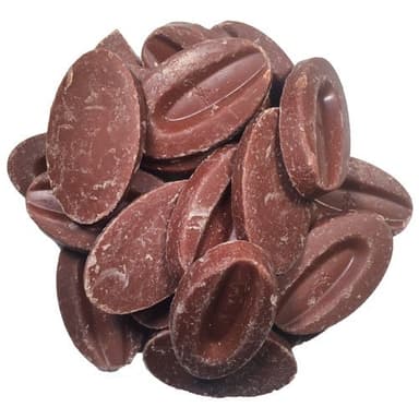 Valrhona 4658 Jivara 40% Milk Chocolate Baking Feves from OliveNation, Creamy Melting Discs - 1/2 lb - Image 1