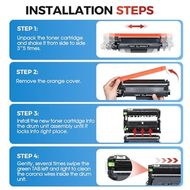 TN830XL TN830 Toner Cartridges - Replacement Compatible for Brother TN830 TN-830 TN830XL Compatible with HL-L2460DW DCP-L2640DW HL-L2405W HL-L2400D HL-L2480DW MFC-L2820DW Printer (1 Black) - Image 7