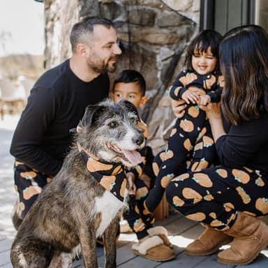 Burt's Bees Baby Baby 1-Piece Family Christmas Pajamas Matching Sets-Organic Cotton PJs for Kids, Toddlers, Adults, Midnight Pumpkins, 24 Months - Image 4