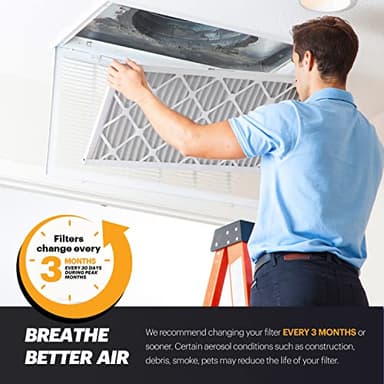 BNX TruFilter 20x20x1 Air Filter MERV 11 (6-Pack) - MADE IN USA - Allergen Defense Electrostatic Pleated Air Conditioner HVAC AC Furnace Filters for Allergies, Dust, Pet, Smoke, Allergy MPR 1200 FPR 7 - Image 5