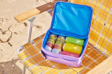 PackIt Freezable Classic Lunch Box, Lavender, Built with ECOFREEZE Technology, Fully Freezable, Collapsible, Reusable, With Zip Front Pocket and Buckle Handle, Designed for Fresh Lunch On the Go - Image 6