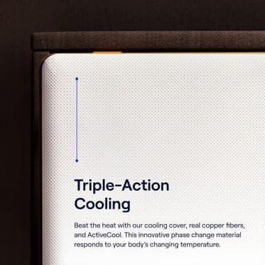 Nectar Premier Copper 14" King Mattress - Medium Firm Gel Memory Foam Mattress - 5 Layers of Comfort - Triple Action Cooling Tech - 365-Night Trial - Forever Warranty,White - Image 3