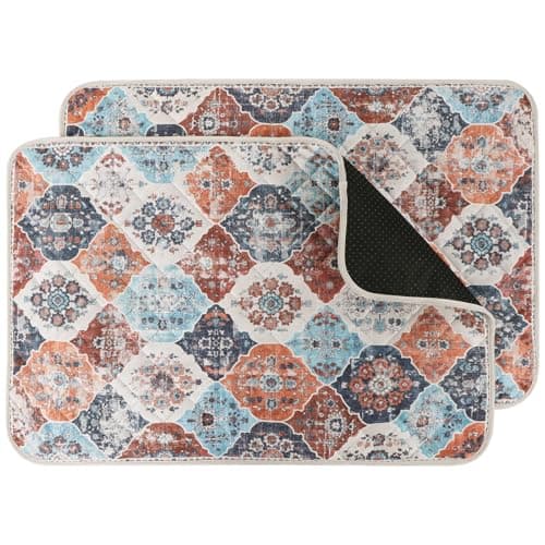 IEUUMLER Washable Pee Pads for Dogs, 2 Pack Reusable Non-Slip Grip, Super Absorbent Waterproof Puppy Pads for Potty Training, Playpen, Crate, Whelping Box EU011 (Orange, 30" x 20") - Image 1