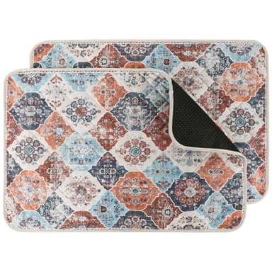 IEUUMLER Washable Pee Pads for Dogs, 2 Pack Reusable Non-Slip Grip, Super Absorbent Waterproof Puppy Pads for Potty Training, Playpen, Crate, Whelping Box EU011 (Orange, 30" x 20") - Image 1