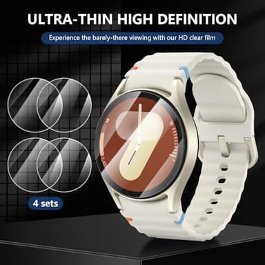 Suoman 4-Pack Screen Protector for Samsung Galaxy Watch 7/6/5/4 40mm, Tempered Glass Protectors Perfectly Fit for Galaxy 40 mm Smartwatches - Image 3