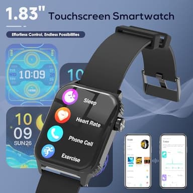 TRAUSI Smart Watch for Men, 1.83" HD - Image 3
