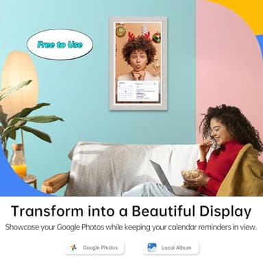 ApoloSign Digital Calendar: Electronic Calendar, Smart Touchscreen Interactive Display for Chore Chart, Family Schedules Planner, Supports All Apps via Google Play (Gray, 21.5-inch) - Image 5